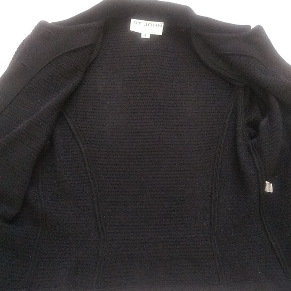 St John Collection vintage iconic signature buttons collared lady cardigan - Picture 7 of 7